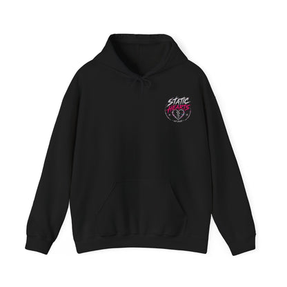 Static Hearts Pullover Hoodie