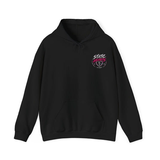 Static Hearts Pullover Hoodie