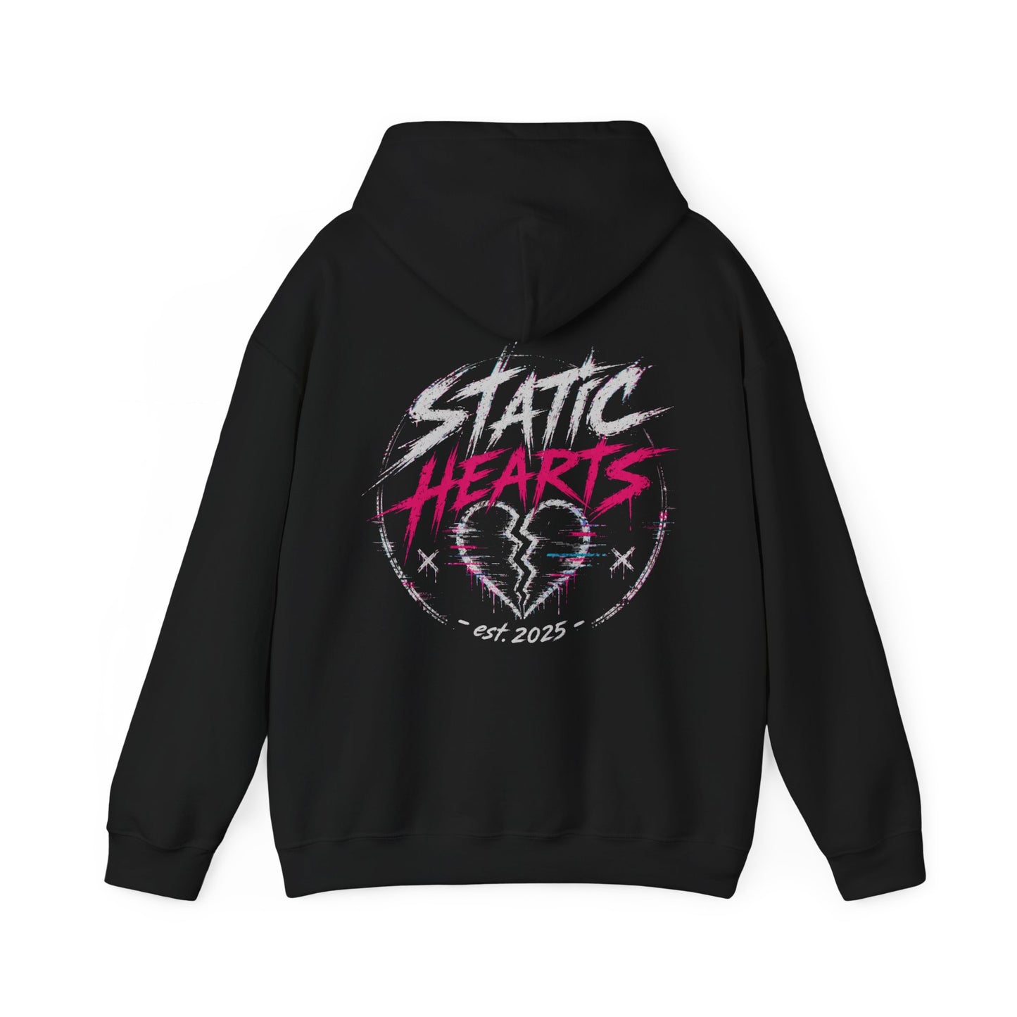 Static Hearts Pullover Hoodie