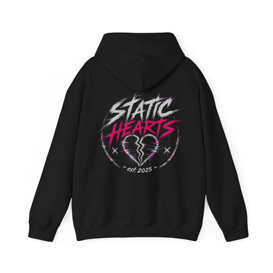 Static Hearts Pullover Hoodie