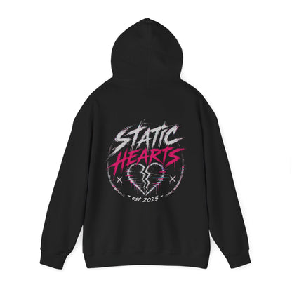 Static Hearts Pullover Hoodie