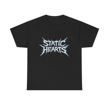 Static Hearts Metal T‑Shirt